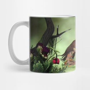 Little fairy with wolf Mug